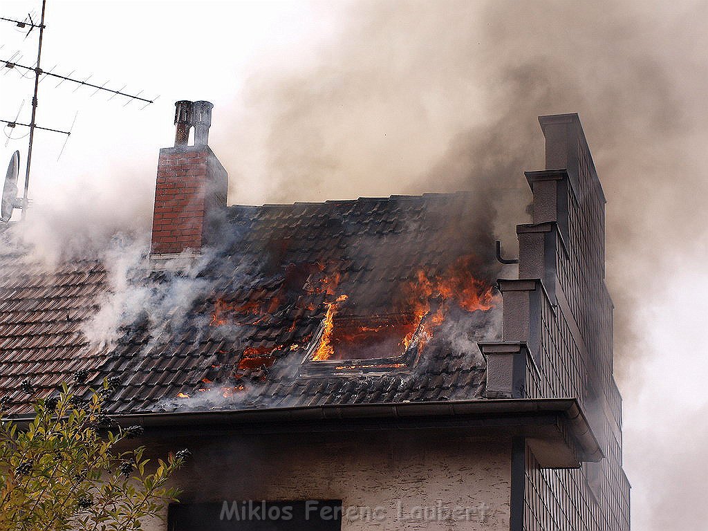 Feuer 3 Reihenhaus komplett ausgebrannt Koeln Poll Auf der Bitzen P068.JPG